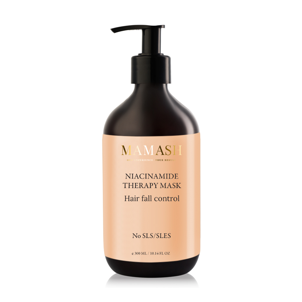 Маска-терапія Mamash Niacinamide Therapy Mask для посиленого росту, зволоження та збільшення густини волосся, 300 мл