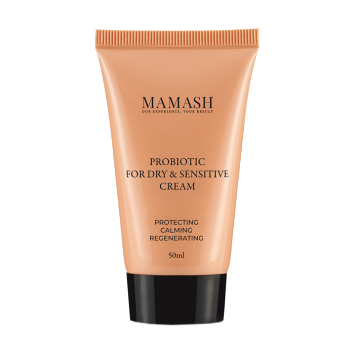 Відновлювальний крем-бальзам для обличчя Mamash Probiotic Face Cream для сухої шкіри, з двома видами пробіотичних комплексів, 50 мл